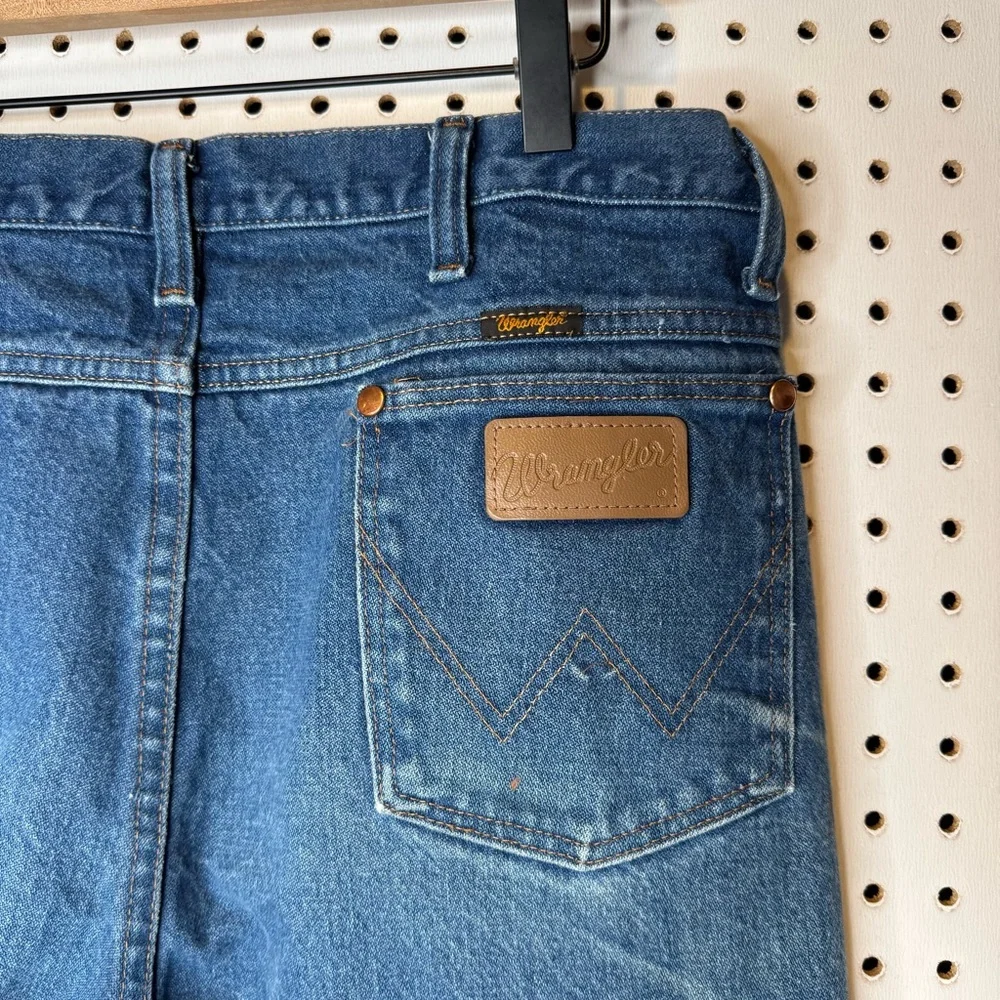 Wrangler | Faded Distressed 936 Cowboy Cut Rigid Slim Fit Jeans 936DEN‎ 36x36